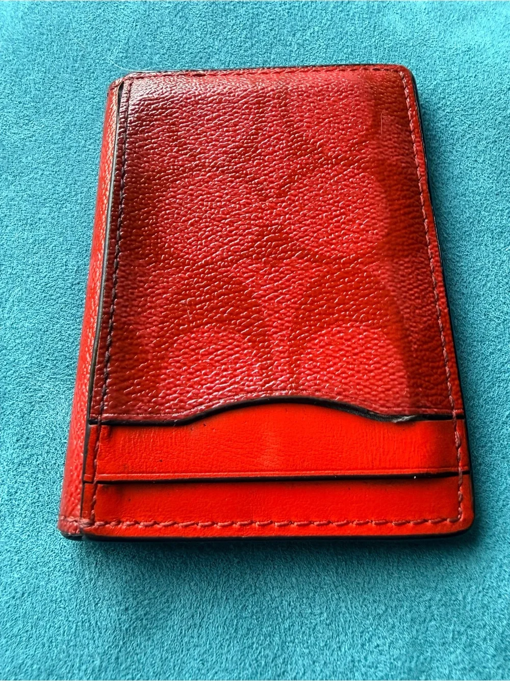 Coach 🔥 Magnetic Card Case | Miami Red | Magnetic Closure